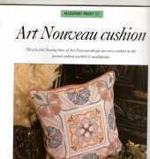 discovering needle craft needlepoint project 52 art nouveau cushion