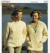 Hayfield Textiles-4247-Cardigan & Sweater