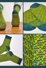 Karree Socks by Susanne Reese /Jancacha's Designs-English,German-Free