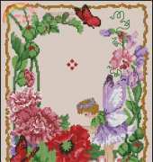 Flower fairy in garden
