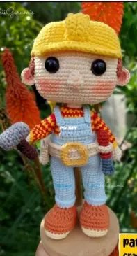 Joshii Gurumis - Bob the Builder - Bob el Constructor - Spanish