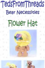 Teds from Threads - Debi McCarthy-Beckett - Bear Necessities Flower Hat