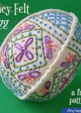 Shiny Happy World- Wendi Gratz- Fancy Felt Egg-   free