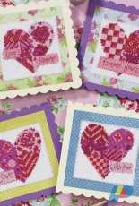 Forever Yours - Patchwork Hearts by Durene Jones from Cross Stitch Card Shop 100 XSD