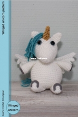 Danis Crochet Art - Danielle Grondman - Winged Unicorn - Free