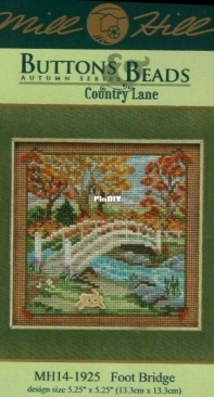 Mill Hill Buttons & Beads Autumn Series Country Lane  MH14-1925 Foot Bridge