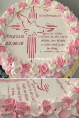 Girl cake for confirmation