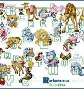 Lanarte 24903/29403 Little Animals ABC - Rebecca by Maria van Scharrenburg XSD