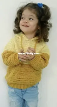 Hobbii Design - Katerina Crochet - Catalina Ungureano - 1006-191-8450 - Créme Brulee Hoodie - Free