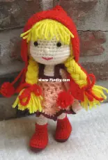 Crochet cute dolls - Carola Kaiser - Red riding hood