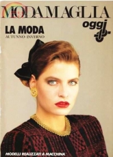 Moda Maglia Oggi Autunno Inverno 1987 - Machine Knitting Magazine - Italian