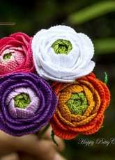 Happy Patty Crochet - Ranunculus