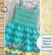 Crafting Friends Designs - Stars & Stripes Toddler Sundress by Kate Wagstaff