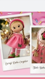 Sevgi Dolu Örgüler - Sevgi Altuntaş - Cupcake doll - Cupcake bebek - Turkish