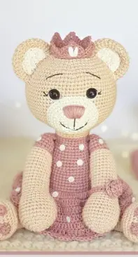 Meu Bem Crochet - Daiane Moreno - Teddy Bear Princess - Ursinha Princesa - Portuguese