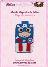 Atelier Arty Pano-Captain America-Felt Mobile Phone Case/Portuguese
