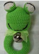 Hip Haakwerk - Carla Stey - Crochet Baby Frog Rattle - Dutch