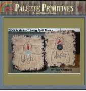 Palette Primitives Wish & Wonder Raggy Quilt Ornies by Sue Allemand