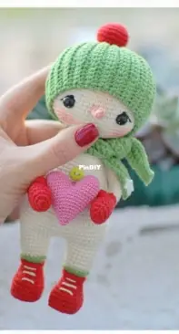 Handi Hats Design - Lollipop Dolls - Katushka Morozova - Snowman - Russian