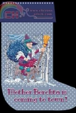 Witches Stitches Mother Bertcha Stocking