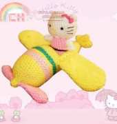 Crochet Expression - Hello Kitty with Plane