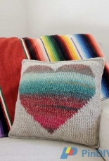 Watercolor Heart Pillow by Jody Rice/Satsuma Street Design-Free