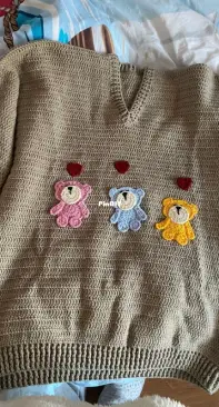Crochet Teddy Bear Sweater