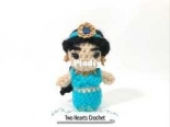 Two Hearts Crochet - Alex -  Mini Princess Amigurumi Jasmine - Free