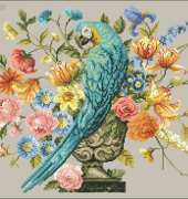 Old World Floral by Marie Barber from Just Cross Stitch March/April 2012