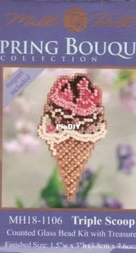 Mill Hill - Spring Bouquet Collection MH18-1106 Triple Scoop XSD