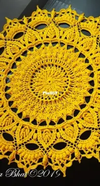 Crochet Shelters - Gangarathna Bhat - Birva Doily - English and Russian