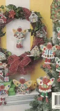 Annie's Attic  871832 Plastic Canvas Gingerbread Angels  by Mary Layfield