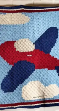 Winding Road Crochet - Lindsey Dale - Airplane Blanket Corner to Corner - Free