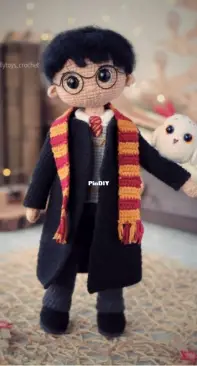 Polly Toys Crochet - Dasha Lobacheva - Harry Potter and Hedwig - Russian