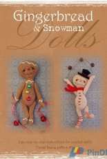 Sue Aucoin-Gingerbread doll / Snowman from Thread Bears