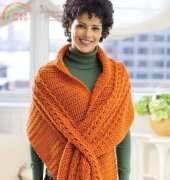 Red Heart - Kimberly K McAlindin - WR1811 - Wrap with Slits - Free
