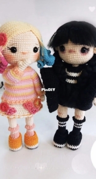 El Crochet de Miel - Miel y Galletas - Merlina & Enid - Spanish