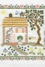 Elizabeth's Needlework Designs - Climbing Rose Cottage