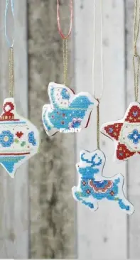 Festive Favourites - Scandi Decorations by Maria Diaz from Cross Stitch Gold 114