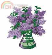 Riolis 603 - Lilacs in Glass Vase