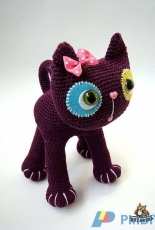 Rozarrka - Iveta H - Crocheted Cat - Slovak