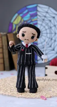 Polly Toys Crochet - Dasha Lobacheva - Gomez Addams