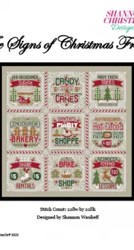 Shannon Christine Designs - The Signs of Christmas Frame by Shannon Wasilief