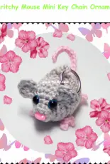 Mani Yarn - Aimee Borst - Scritchy Mouse Keychain Ornament