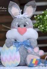 Arte Lembranças Ateliê -Coelhinho Fabiana Medico  Easter Bunny Felting - Portuguese - Free