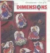 Dimensions 8490 Angels of Christmas Ornaments