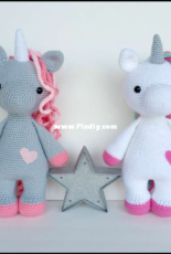 Sweet Oddity Art - Carolyne Brodie - Candy and Cloud the unicorn pattern