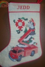 Stocking with Fire Truck