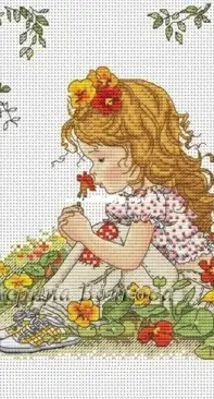 Girl with Nasturtiums by Ekaterina Volkova XSD