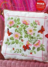 Briar Rose Cushion by Lesley Teare from TWOCS 126